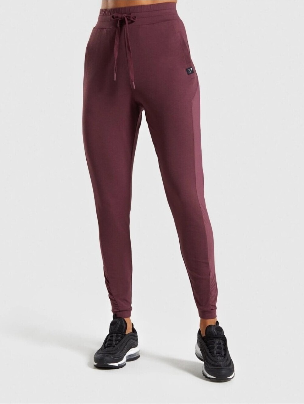 Gymshark XS Burgundy Aura Joggers Athletic Pants